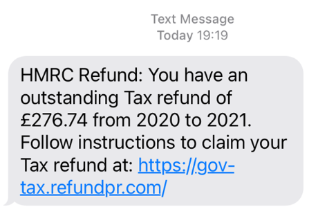 Scammers pretending to be HMRC